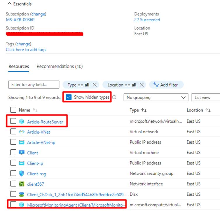Configuring Route Server in Microsoft Azure